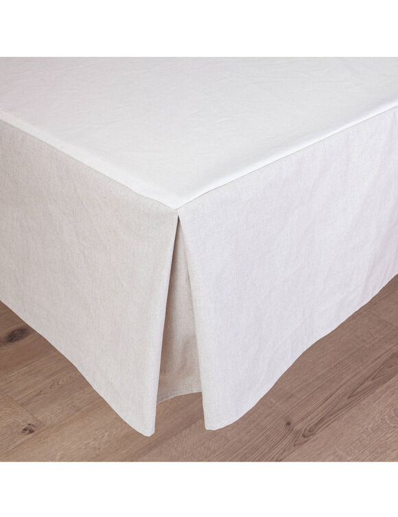 Bedrok in katoen met linneneffect (ecru) Bedrok in katoen met linneneffect (ecru)